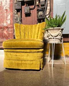 Chartreuse Swivel Accent Chair
