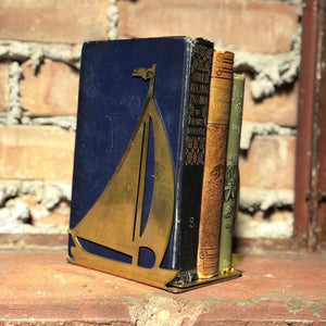 Solid Brass Sailboat Bookend Set (2)