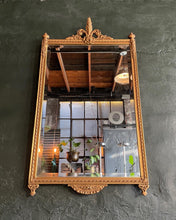 Load image into Gallery viewer, Ornate Gold Beveled Mirror
