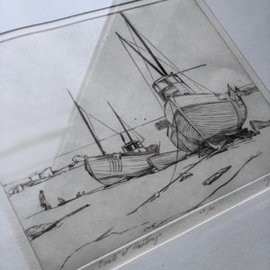 Fishing Boats at Hastings Sketch