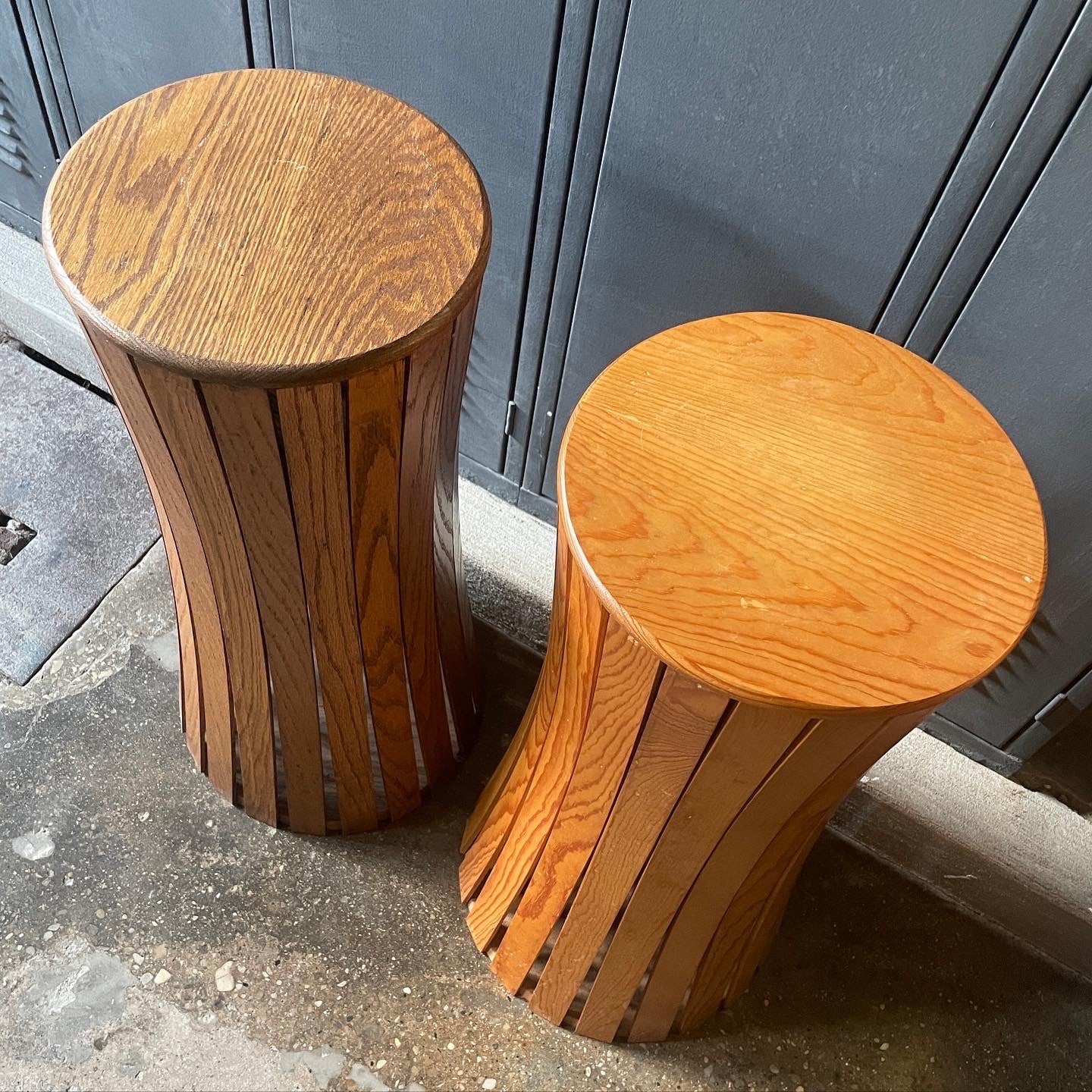 Inverted Barrel Pedestal / Plant Stand Set (2) – Dandy