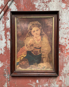 Antique Framed Portrait Print
