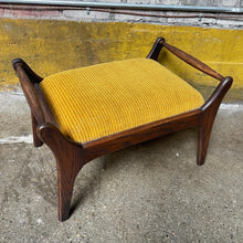 Load image into Gallery viewer, Mustard Mid-Century Ottoman / Bench
