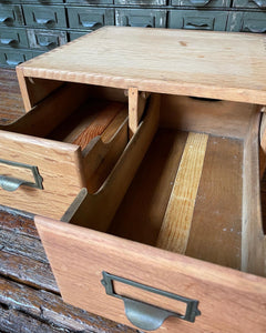 Solid Wood Card Catalogue