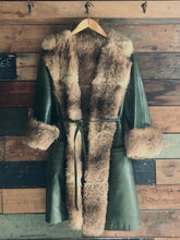 Load image into Gallery viewer, Leather and Fur Coat
