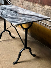 Load image into Gallery viewer, Antique French Cast Iron and Marble Table
