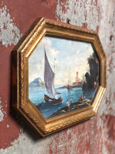 Load image into Gallery viewer, Ships at Seascape Textured Print
