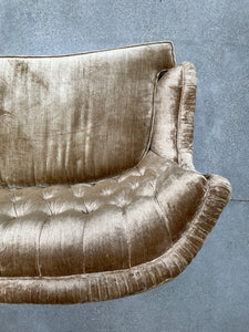 Tufted Mellow-Gold Velvet Couch