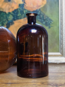 Amber Glass Bottles Set (2)