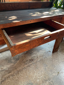 Rustic Work Bench / Desk / Buffet / Bar w/ Stool