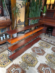 Wood and Iron Shelving
