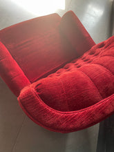 Load image into Gallery viewer, Red Tufted Armchair
