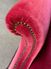 Load image into Gallery viewer, Red Mohair Velvet Couch
