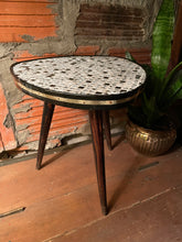 Load image into Gallery viewer, Tapered Leg and Tile Stool / Plant Stand
