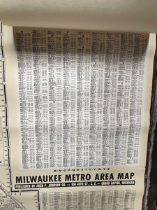Milwaukee Metro Area Map, 1971