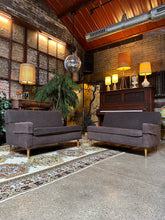 Load image into Gallery viewer, Mid-Century Brown Two-Piece Sectional
