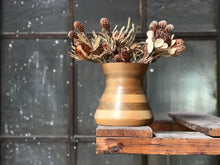 Load image into Gallery viewer, Striped Wooden Vase
