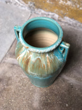 Load image into Gallery viewer, Large Turquoise Glazed Vase / Urn
