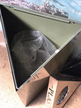 Load image into Gallery viewer, Triangular Metal &quot;Plastic&quot; Recycling Bin
