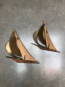 Mid-Century Sailboat Set (2)