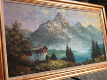 Load image into Gallery viewer, Large Mountainous Landscape Painting by Johnson
