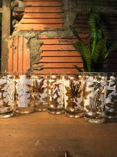 Load image into Gallery viewer, White and Gold Leaf Highball Set (8)
