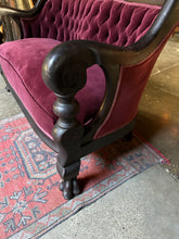 Load image into Gallery viewer, Antique Tufted-Velvet Settee
