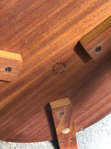 Danish-Modern Teak Bentwood Side Table