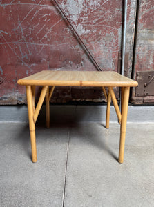 Square Rattan Side Table, Smaller