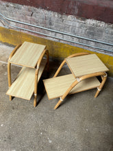 Load image into Gallery viewer, Two-Tier Rattan Side Tables, Two Available
