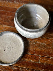 Grey Ceramic Dish w/ Lid