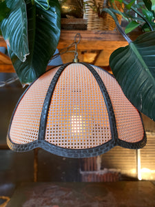 Faux Basket Swag Lamp
