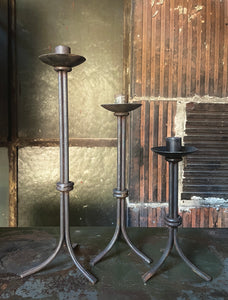 Iron Candlestick Holder Set (3)