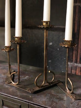 Load image into Gallery viewer, Adjustable Brass Candelabra
