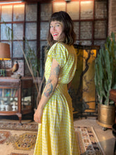 Load image into Gallery viewer, Yellow Gingham Dress
