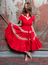 Load image into Gallery viewer, Red Western Dress
