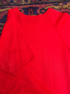 Worn Red Sweatshirt