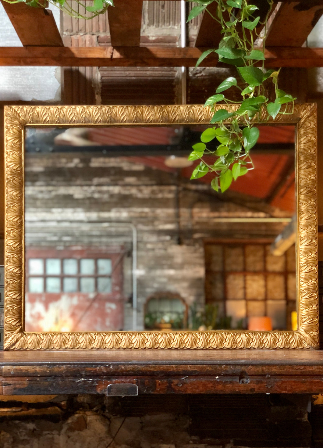 Large Antique Mirror